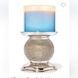 Bath & Body Works Bling Applique Pedestal 3-Wick Candle Holder